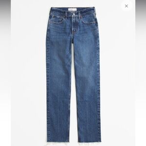 A&F The 90s Straight Mid Rise Jean - size 32 / 14